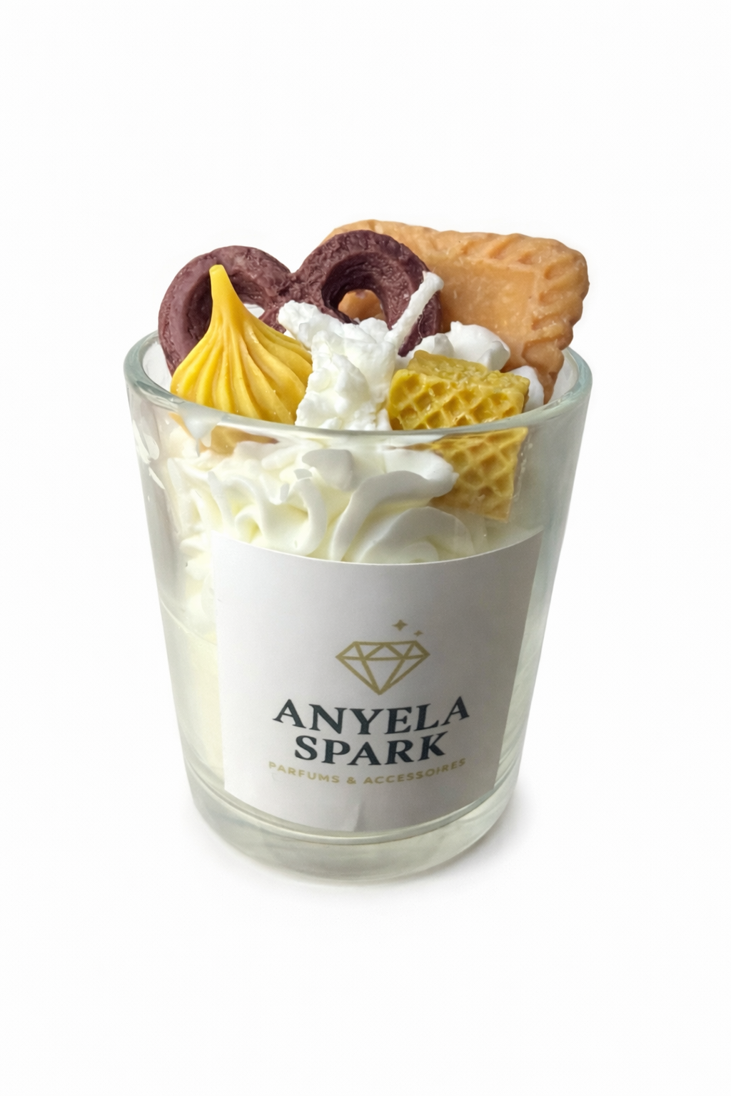 Bougie Gourmande Bretzel & Spéculoos – Fait main | Parfum sucré