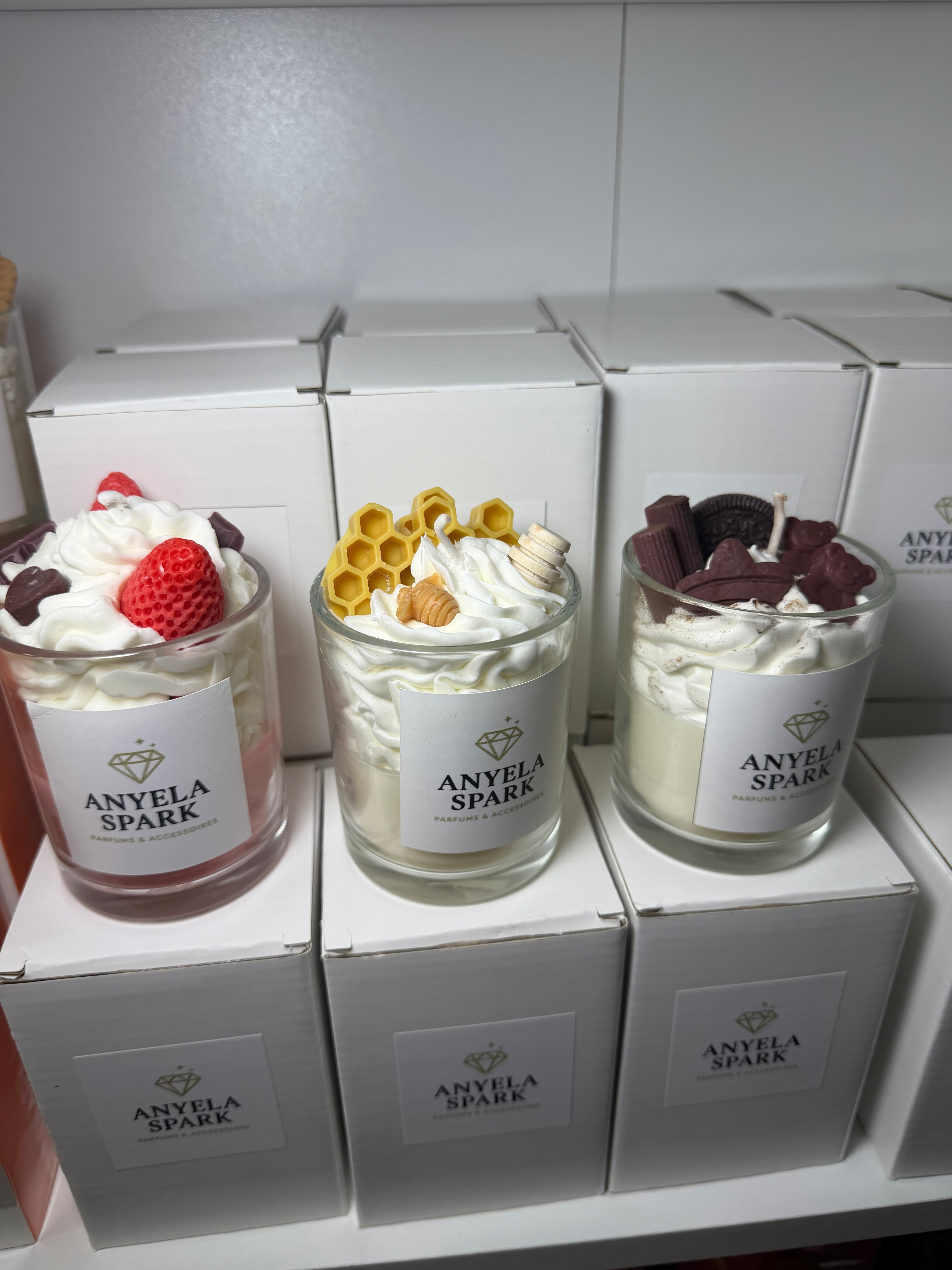 Lot de 3 Bougies Gourmandes – Fait main | Déco & parfumées