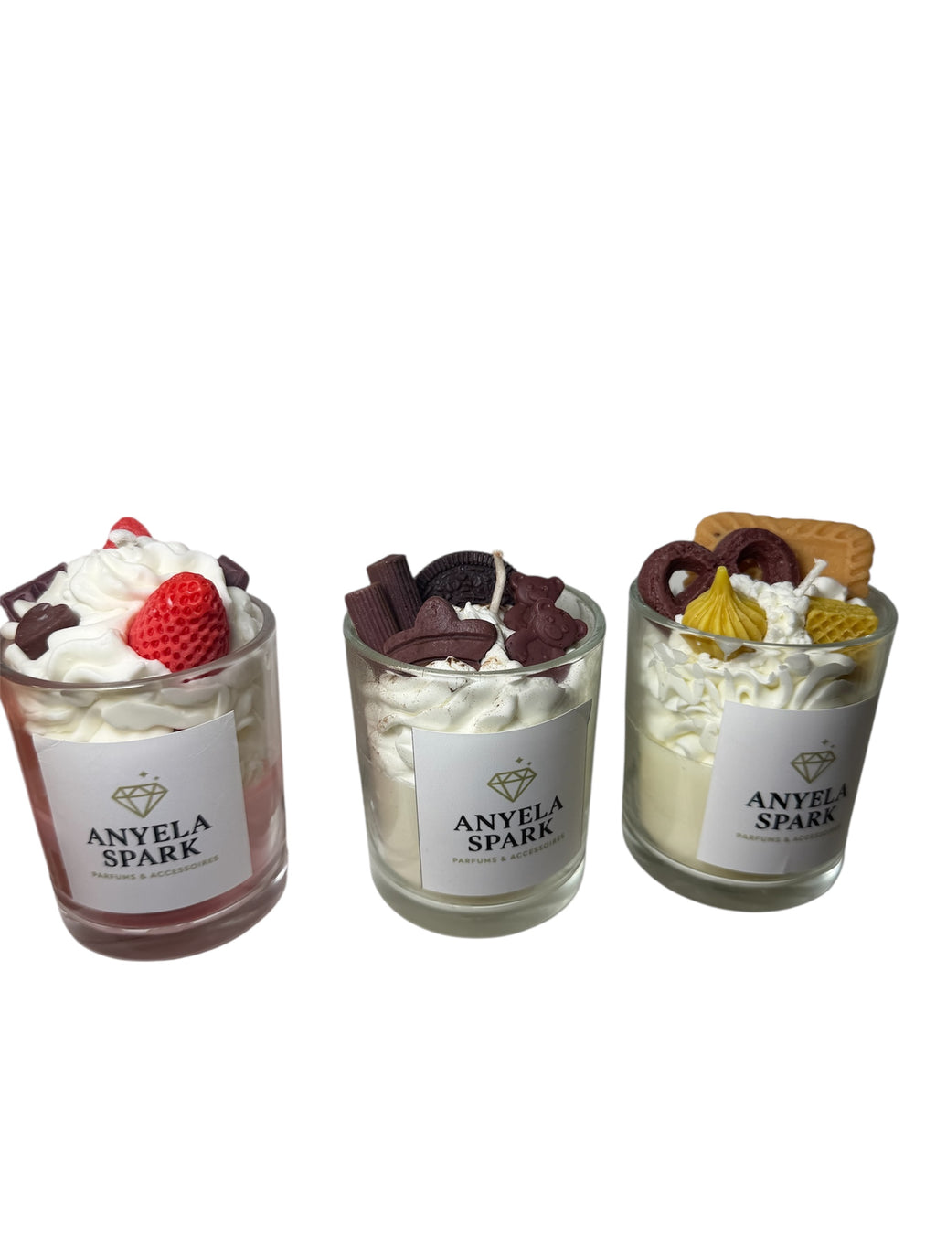Lot de 3 Bougies Gourmandes – Fait main | Déco & parfumées