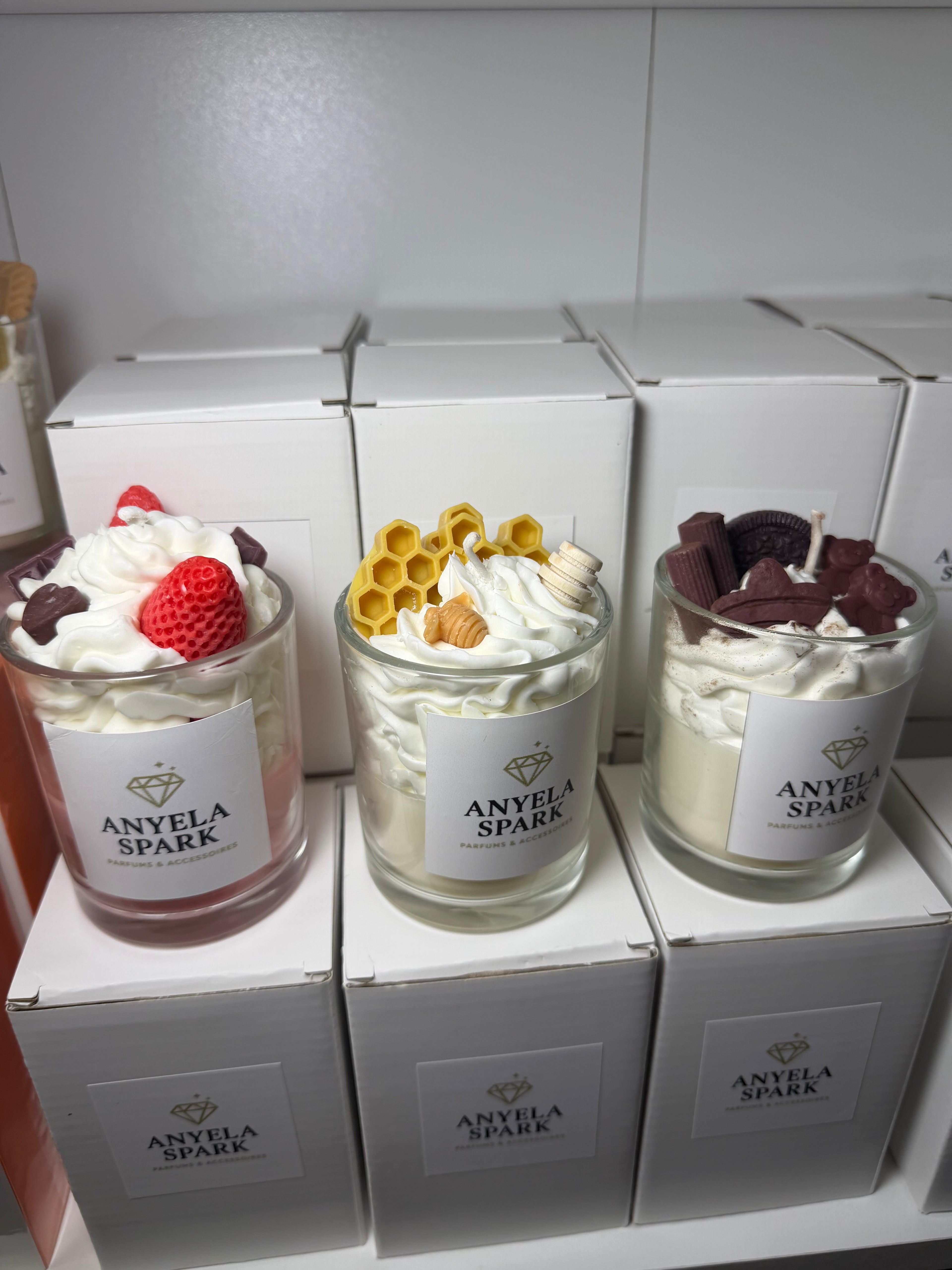 Lot de 3 Bougies Gourmandes – Fait main | Déco & parfumées