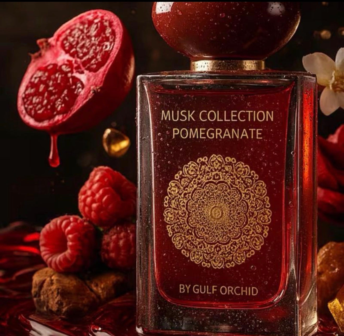 Gulf Orchid Parfum Musk Collection Pomegranate pour une fragrance raffinée et élégante