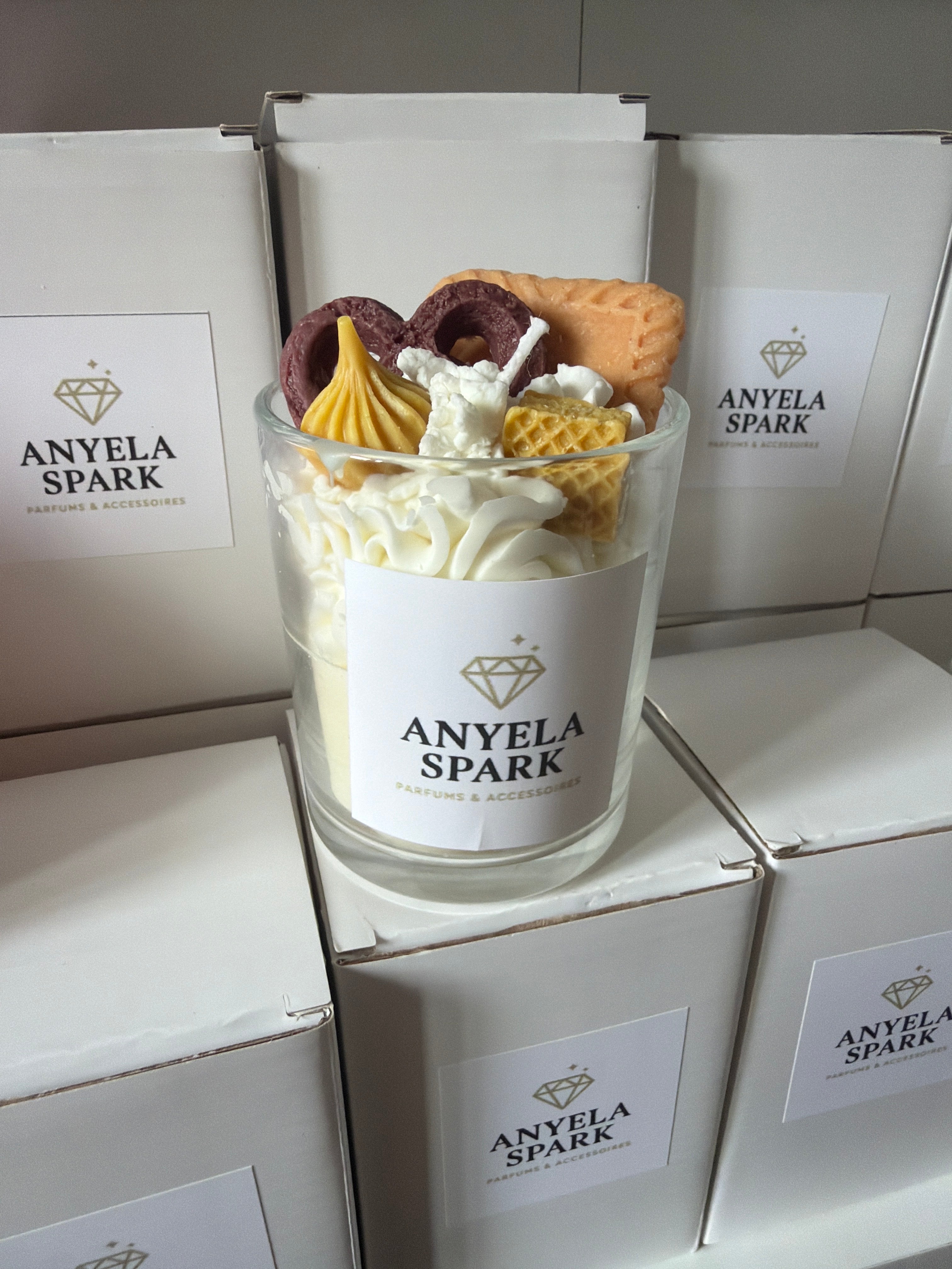 Bougie Gourmande Bretzel & Spéculoos – Fait main | Parfum sucré