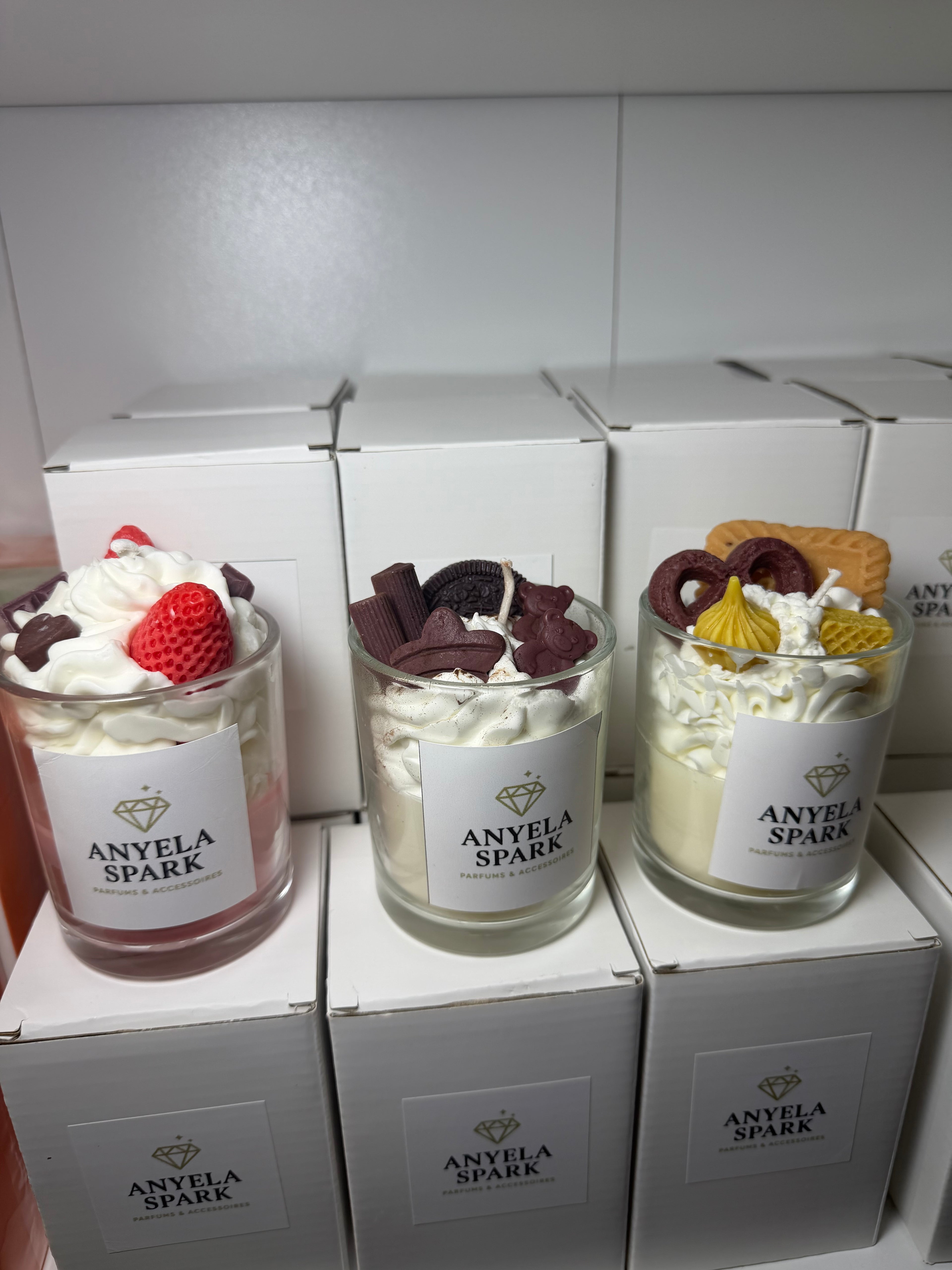 Lot de 3 Bougies Gourmandes – Fait main | Déco & parfumées