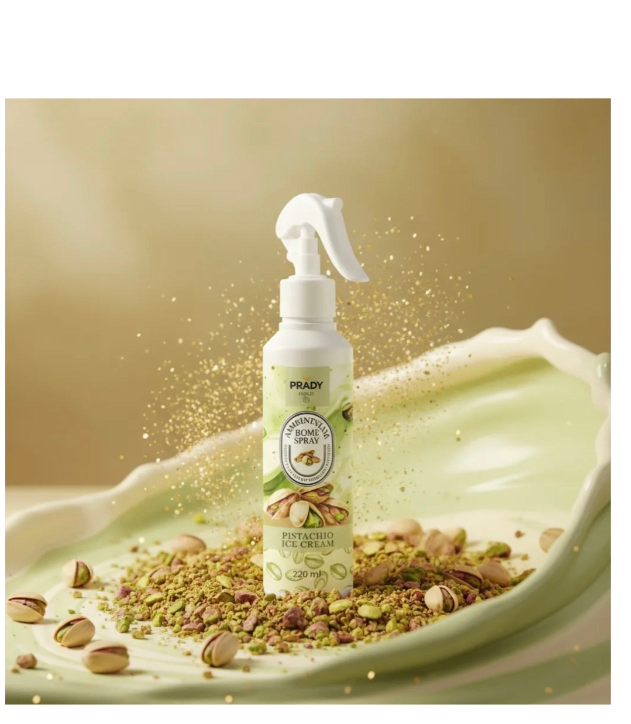 SPRAY AMBIANCE ET TISSU PISTACHIO ICE CREAM 250ML- PRADY