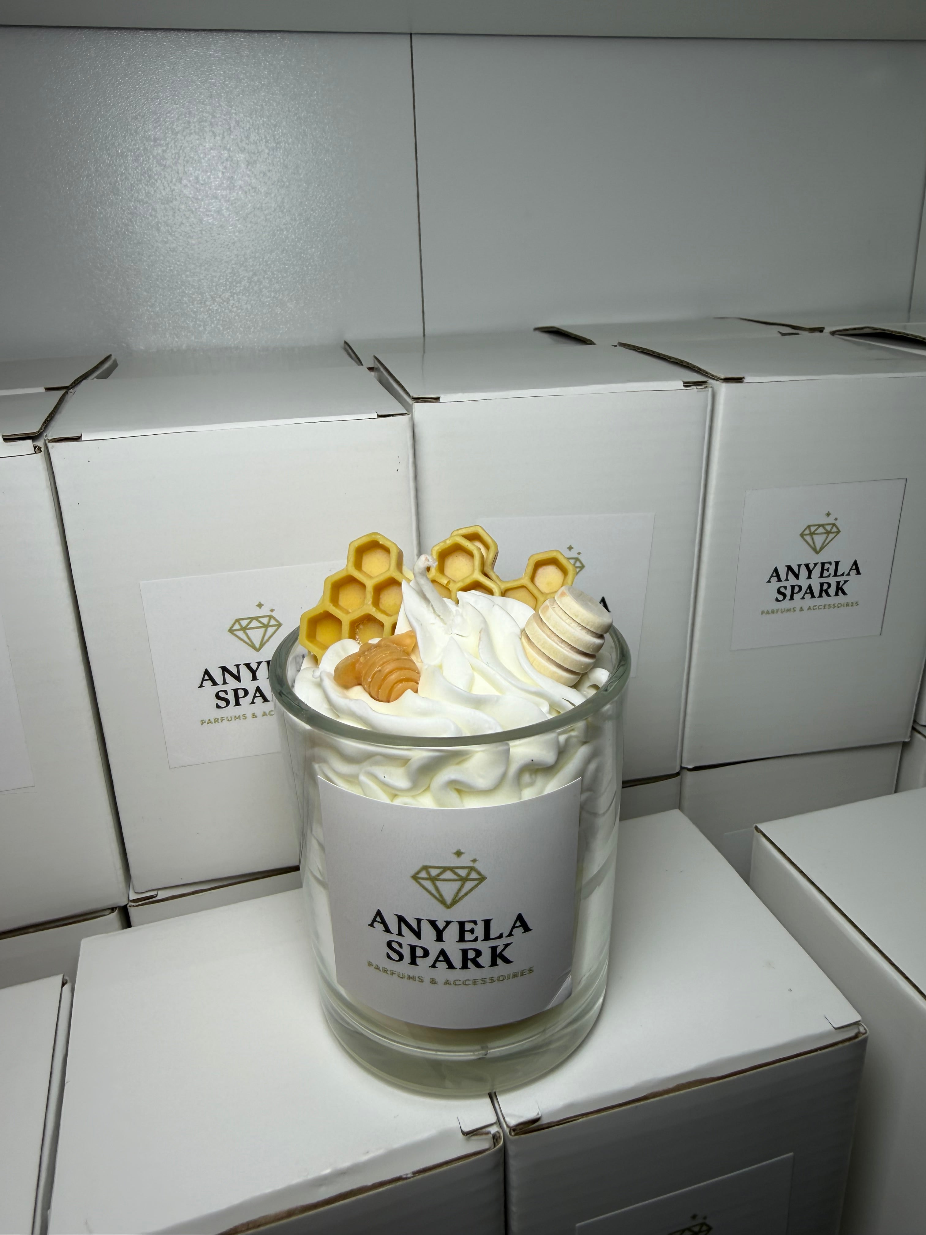 Bougie Gourmande Miel & Vanille – Fait main | Douce & réconfortante