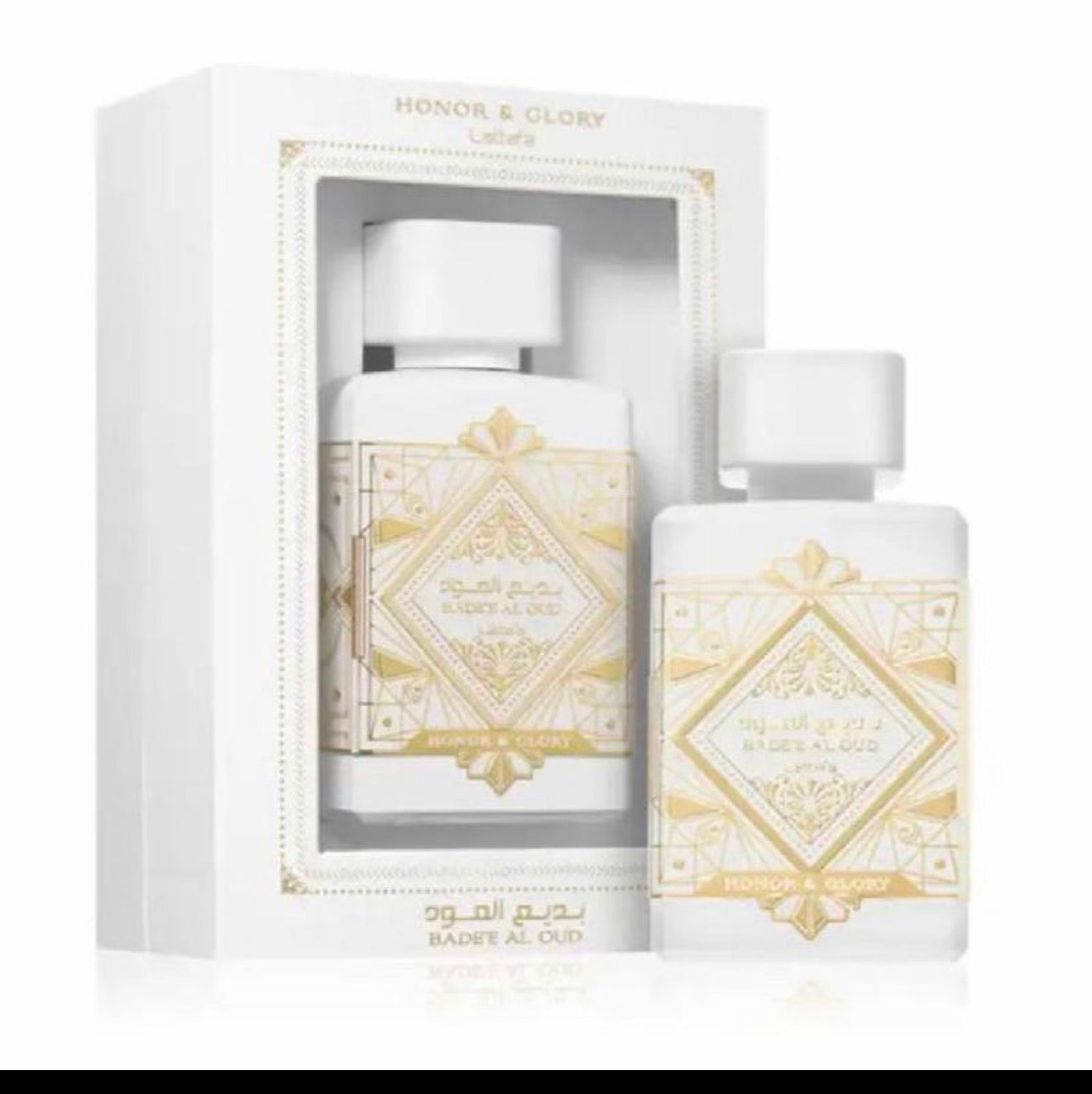 Lattafa Eau de Parfum Badee Al Oud Honor & Glory 100ml Parfum de Luxe Unisexe avec Notes d'Ananas et de Vanille pour Homme et Femme