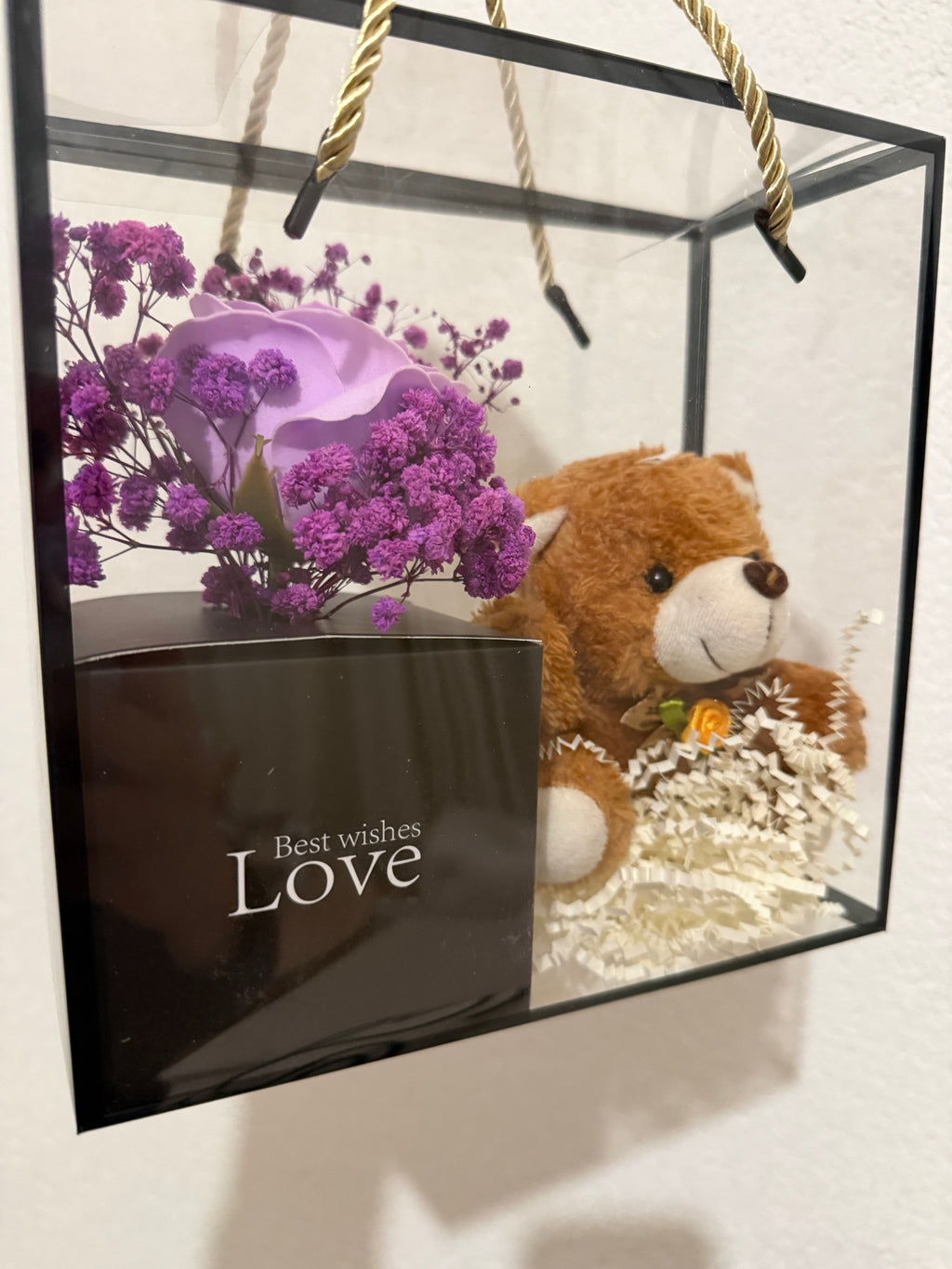 Coffret Cadeau Love – Rose Éternelle & Ourson Teddy