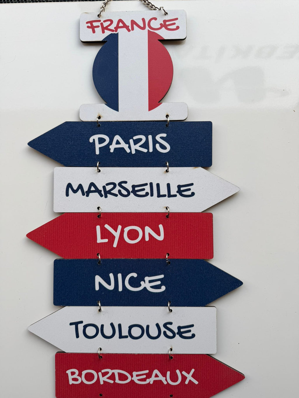 Panneau Directionnel Déco – Maroc 🇲🇦 , France🇫🇷, Tunisie 🇹🇳