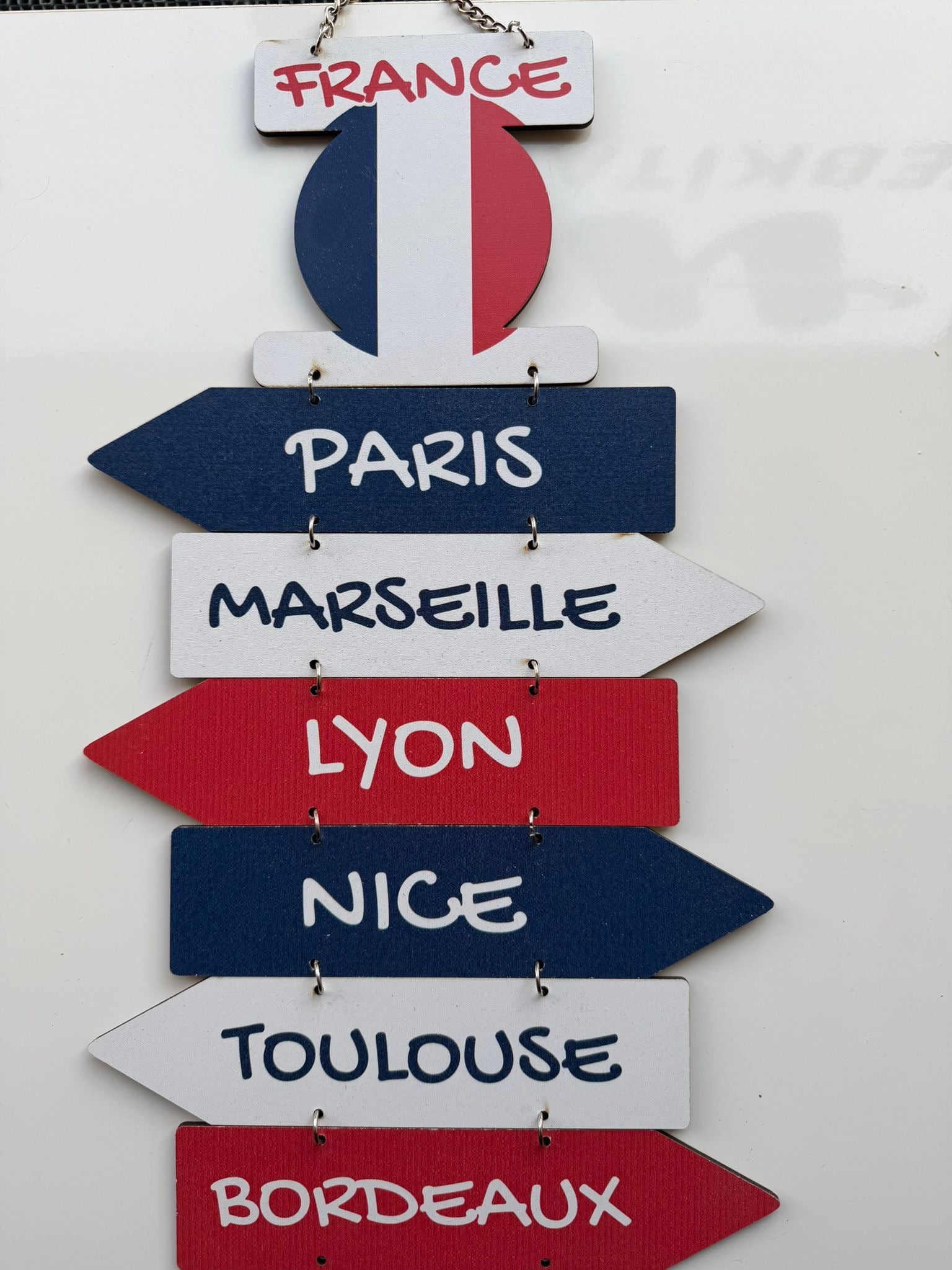Panneau Directionnel Déco – Maroc 🇲🇦 , France🇫🇷, Tunisie 🇹🇳