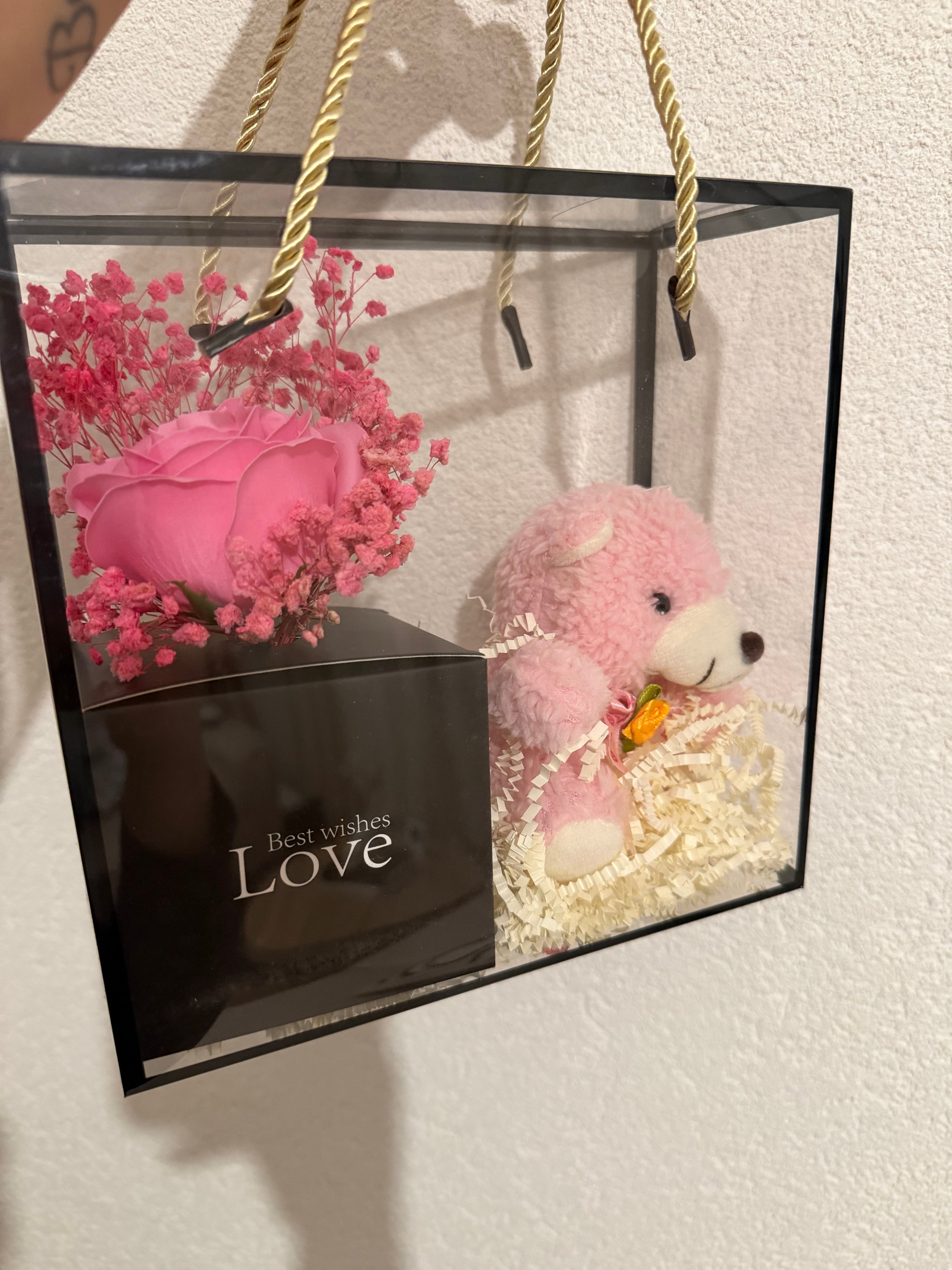 Coffret Cadeau Love – Rose Éternelle & Ourson Teddy
